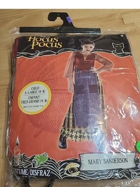 Girls Mary Sanderson Halloween Costume - Disney Hocus Pocus Size XL 14-16 #4010